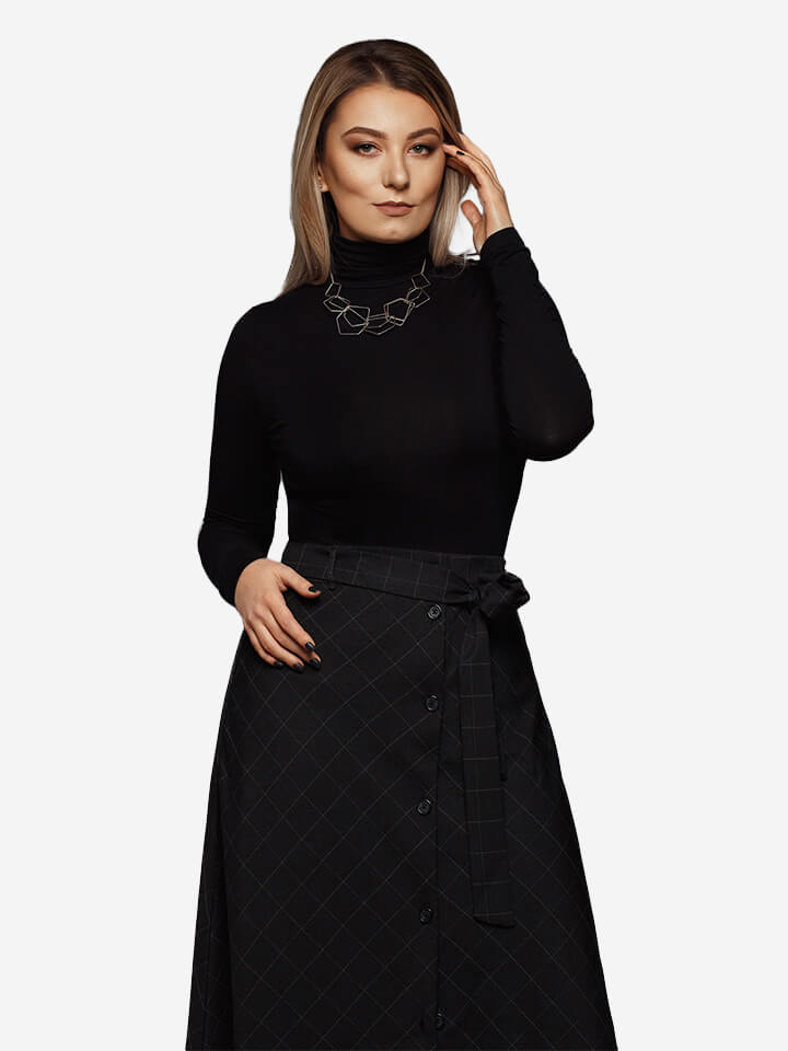 Benne long sleeve shirt black fashion-designer-template-product-img-14