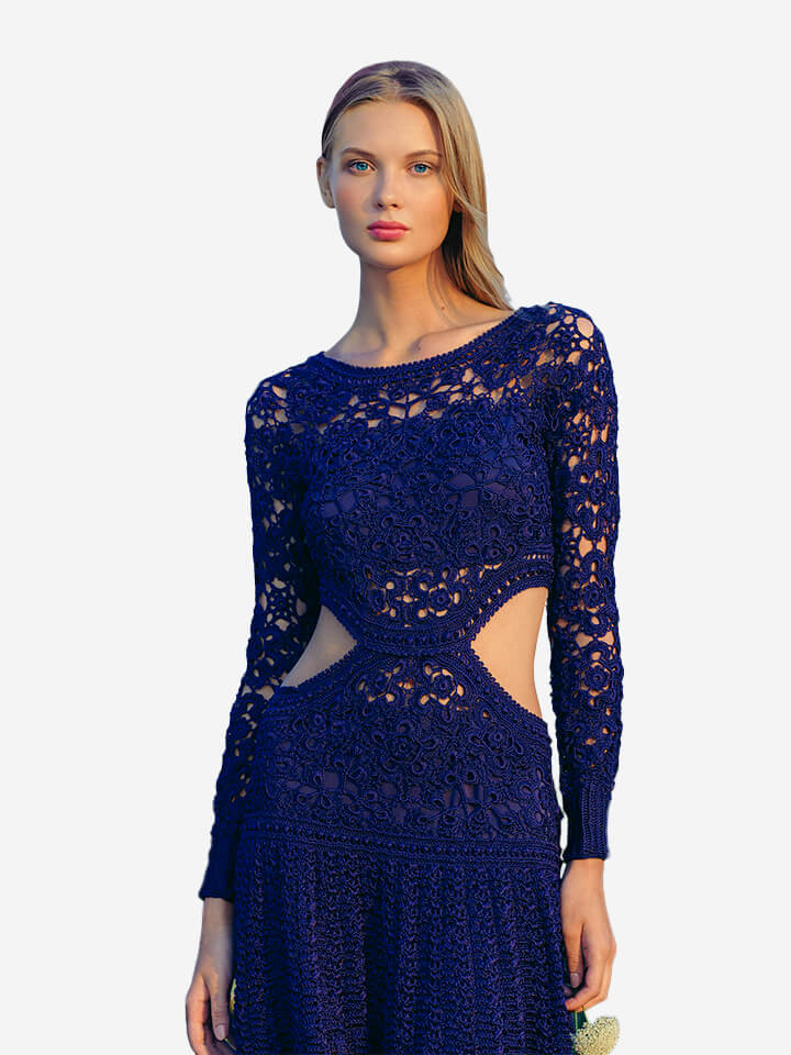 Alnich night dress navy fashion-designer-template-product-img-8