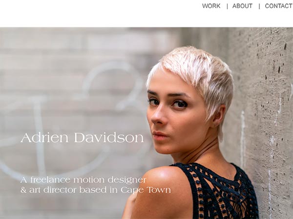 Website Design cv personal website