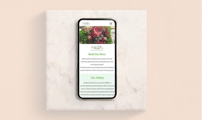 fynbloem website design