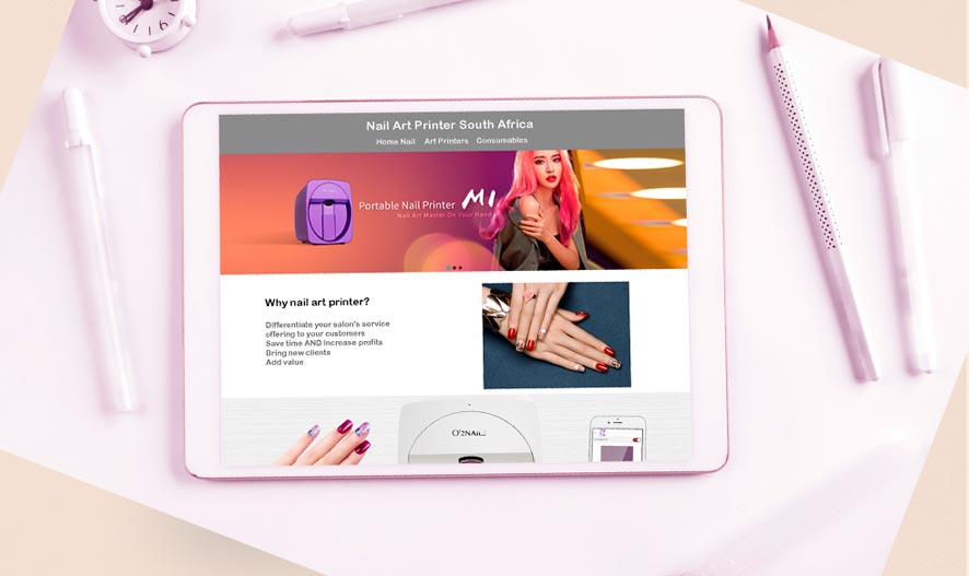 website design nail art printer