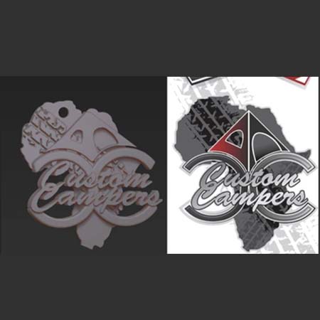 3d custom campers logos