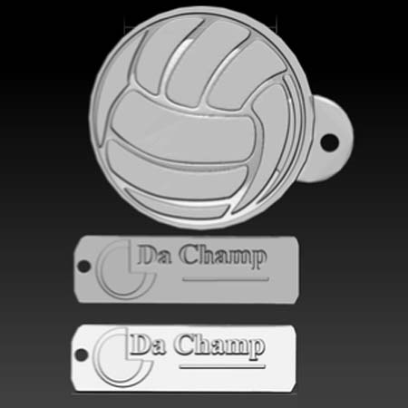 3d Designs & Printing 3d da champ logo