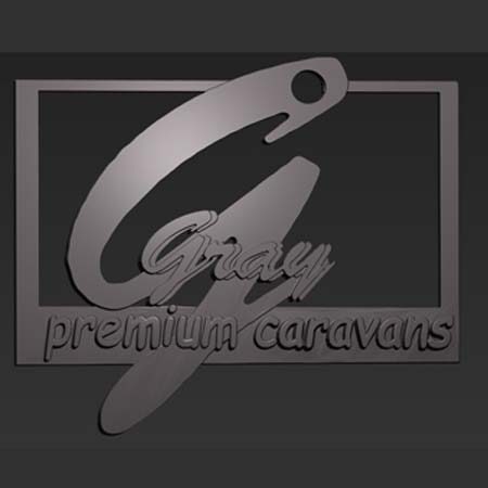 3d Designs & Printing 3d gray premium caravans logos