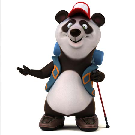 3d Designs & Printing 3d character panda