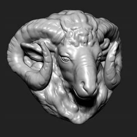 3d Designs & Printing 3d ram head
