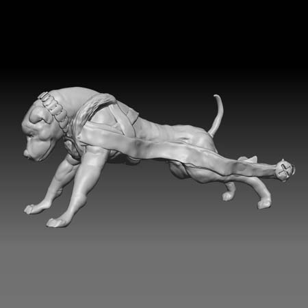 3d Designs & Printing 3d working dog