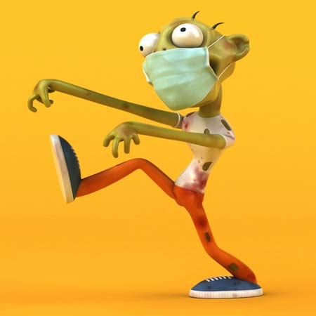 3d character zombie